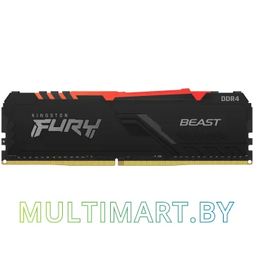 Оперативная память Kingston Fury Beast RGB 16GB DDR4 PC4-24000 (KF430C15BB1A/16)